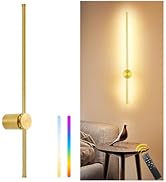 23.6 Inch Battery Operated Wall Sconce, 12000mAh Rechargeable Wall Sconce with Remote Control, Di...