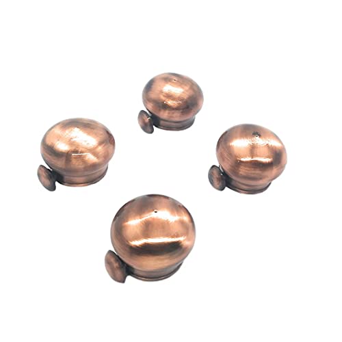 Image of FAPBADRI Simple Curtain End Caps /Finials for a 1 inch Pipe /Rod, Colour - Copper, 4 Pieces