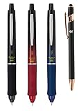 Dr.Grip Pilot Mechanical Pencil Dr. Grip ACE 0.5mm Assorted Color Body (Black, Navy, Red) 3 Packs With Kanji LOVE Sticker, HDGAC-80R, 0.55x5.59x0.55 in