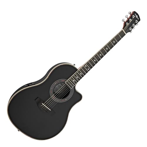 Guitare Électro-Acoustique Roundback par Gear4music, Noir