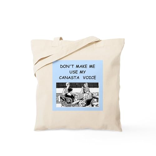 CafePress Canasta Tote Bag Natural Canvas Tote Bag, Reusable Shopping Bag