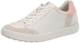 ECCO Women's Soft 7 Retro Sneaker, Shadow White/White/Silver Pink, 9-9.5