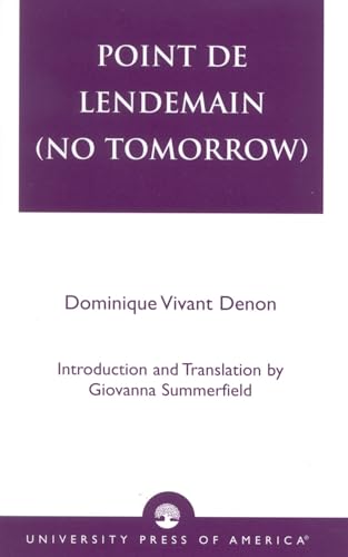 Preisvergleich Produktbild Point de lendemain (No Tomorrow)