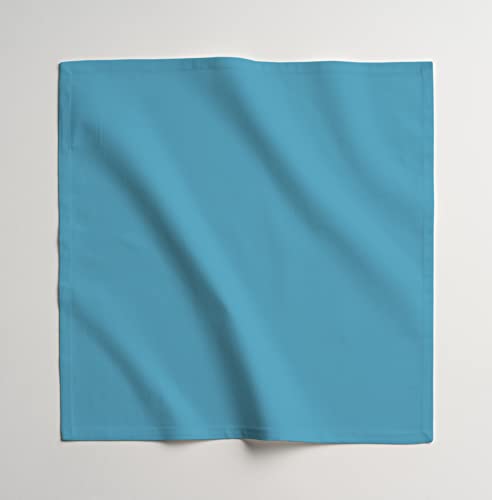 Calicot Napkins 100% Cotton Decorative Napkin Washable Cloth Napkins Set Of 6, Home, Wedding, Restaurant, Buffet Party & Camping - Blue Mist (16" X 16") #TOP7
