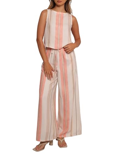 Ensemble bohème floral femme Y2K pantalon large léger pour rester au frais