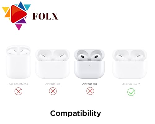 Image of FOLX FAB16 AirPods Pro Gen 2 Silicone Protective Case 3D Design Case Cover with Keyring Compatible for Apple AirPod Pro 2 Gen [ AIRPOD NOT Included ] (AirPods Pro Gen 2 Case, Tom)