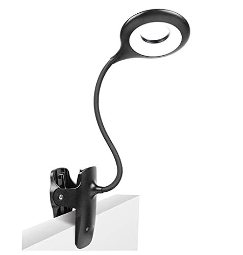 Lampe de bureau USB rechargeable avec clip pour lecture et protection des yeux