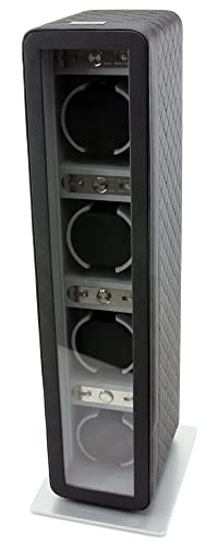 Heiden Monaco Quad Watch Winder In Black Leather #TOP7