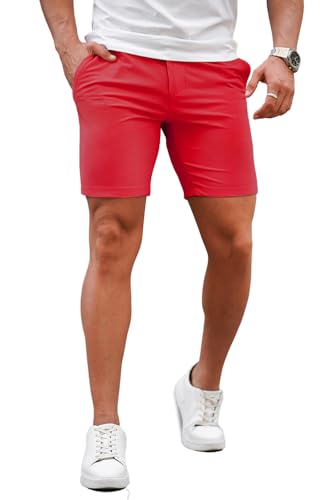 GINGTTO Mens Slim Fit Shorts Stretch Tapered Leg Skinny Chinos 5 7 product thumbnail 20