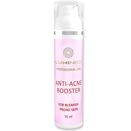Lumineo Booster Cream - Crema orgánica para pieles problemáticas y propensas al acné - Crema de absorción rápida contra las espinillas y las imperfecciones de la piel, 75 ml