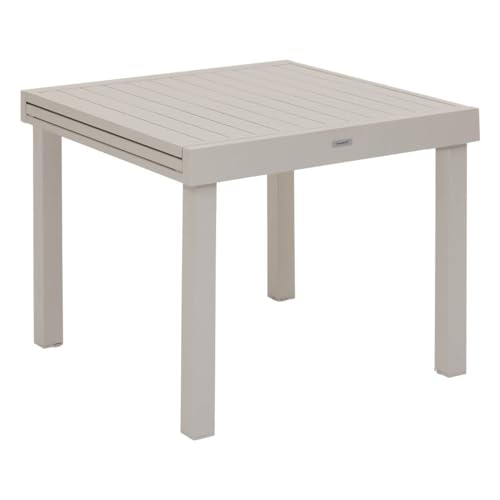 Hespéride Table de Jardin en Argile Extensible Piazza, 8 Places, en Aluminium avec revêtement époxy, Multicolore, Standard