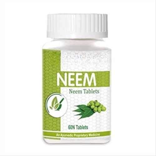 Neem Capsules Supplement for Hair,Body, Clean and Healthy Skin, Pure Herbs for Skin Wellness, Improves Skin Health -60 Capsules