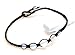 Infinityee888 Opal Moonstone Anklet Bracelet Macrame Braided woven wax cord adjustable Anklet for Men, Women, teen -NYAKOP1