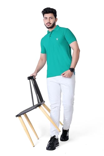Image of Men's Premium Polo T-Shirt | Classic Collar | Smooth Finish | Half Sleeve Casual Wear (XS to 3XL)