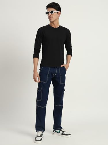 Image of RAGZO Cargo Pants for Men || Men Cargo Jeans Pant || Cargos for Men || Loose Fit Jeans Cargo