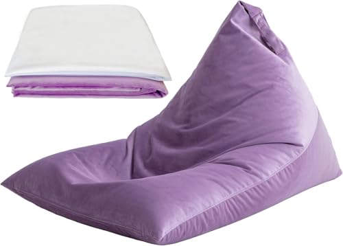 Nobildonna Bean Bag Chair Cover Bean Bag Inner Liner, 400L