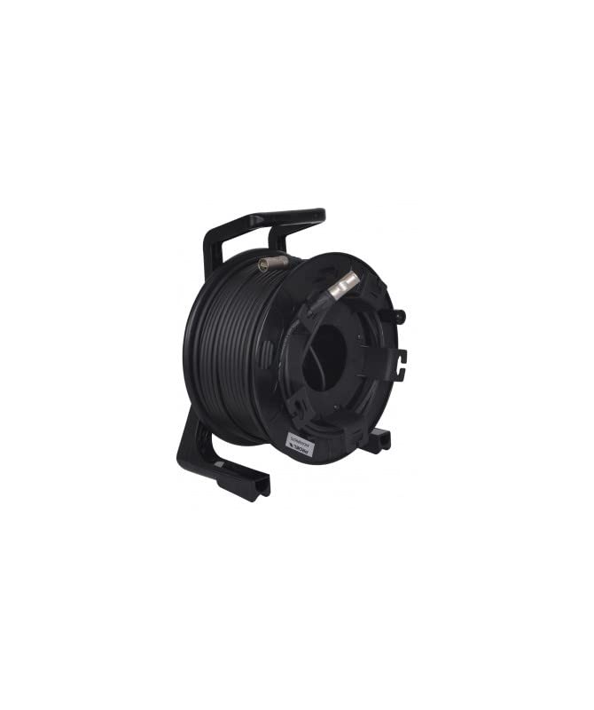 Proel avcat6pro75 Cat6 – Cavo su avvolgicavo professionale (RJ45, Neutrik ne8mx6 lan6s RJ45 maschio, 75 m) Nero