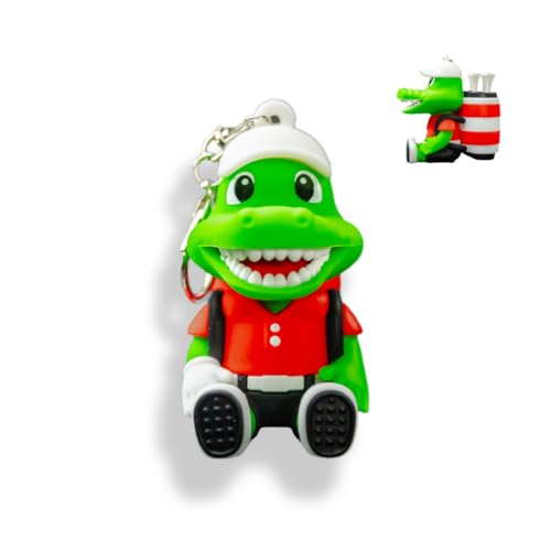 VannyVee Sports Gator Caddy Golf Tee Holder, Includes 8 Golf Tees, Fun Golf Accessories for Men and Women, Stylish Golf Bag Accessory and Golf Gift