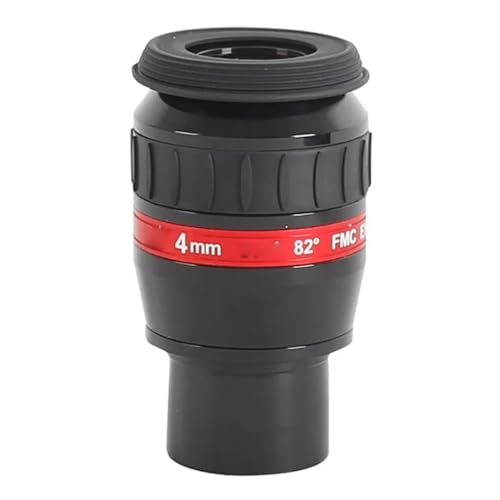 Ocular de telescopio 1.25 pulgadas y 82 grados de campo visual de 4mm para astronomía