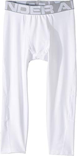 Image of Under Armour Kids HeatGear Armour 3 /4 Leggings (Big Kids)