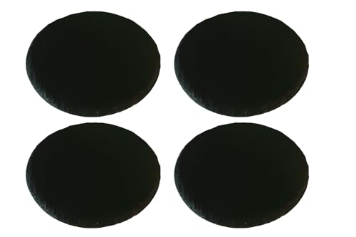 4er Set Schieferplatten rund Ø 25 cm – Servierplatten aus...
