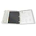 UniKeep 3 Ring View Binder - Binder Case is Fully Enclosed - Available in White, Clear, or Black and in Various Spine Widths (Pack of 3, Clear, 1.5 Inch)