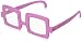 Sun-Staches Rugrats Official Chuckie Glasses, Purple Costume Accessory, One Size Fits Most