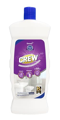 Image of Diversey Crew Bathroom Cleaner and Descaler - 1 L | Descales | Deodorizes | Cleans Hygienically (Pack of 2)
