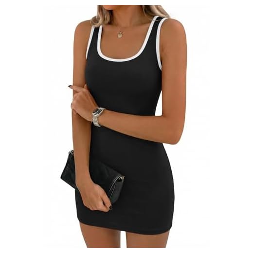 VAFFUL Daman Sommer Tank Kleid Quadratausschnitt Sexy Mini Bodycon Kleid Rippled Stricken Fitted Casual Basic Kleider