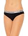 Calvin Klein Underwear Women's Radiant Cotton Bikini 3 Pack, Black/White/Ashford Grey, Medium