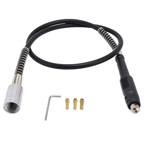Walfront Eje Flexible de 42 Pulgadas para Taladro Eléctrico Adaptador de Extensión para Amoladora Giratoria Herramienta para Trabajar la Madera