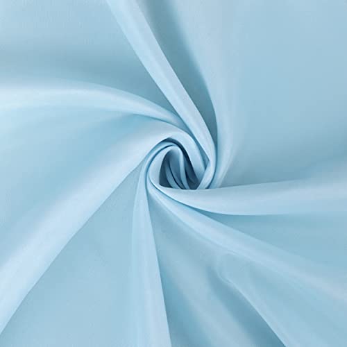 Image of FOLINS&HOME Baby Blue Rectangle Waterproof Tablecloth, 60 x 102 Inch