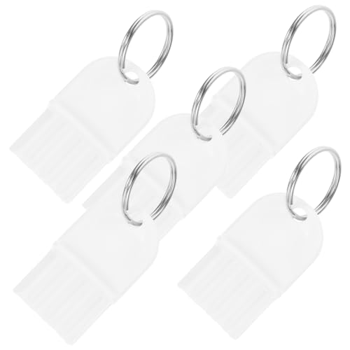 OSOLADY 5pcs Commercial Dispenser Keys Paper Towel Key Iron Commercial Toilet Dispenser Key Commercial Paper Towel Dispenser Key Abs White