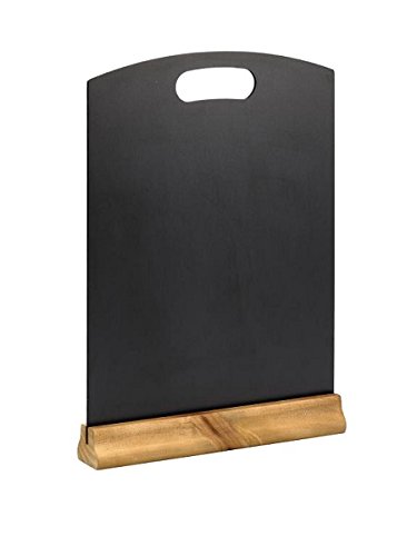 LAVAGNA DA TAVOLO NERA BASE LEGNO (2 pz. t5258 15 x 23 cm)
