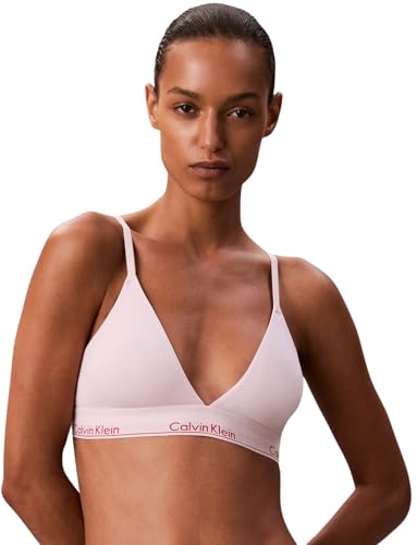 Calvin Klein Lightly Lined Triangle Lv00Qf8498 Triangolo, Pink (Potpourri), S Donna