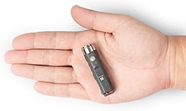 RovyVon Aurora A1 Keyring Torch USB C Rechargeable, Max 650 Lumen Super Bright with Mini Size Torch, 4 Mode Easy use, Waterproof, Perfect for Camping Outdoor Emergency(Grey)