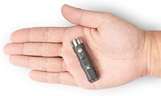 RovyVon Aurora A1 Keyring Torch USB C Rechargeable, Max 650 Lumen Super Bright with Mini Size Torch, 4 Mode Easy use, Waterproof, Perfect for Camping Outdoor Emergency(Grey)