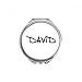 Special Handwriting English Name DAVID Hand Compact Mirror Round Portable Pocket Glass
