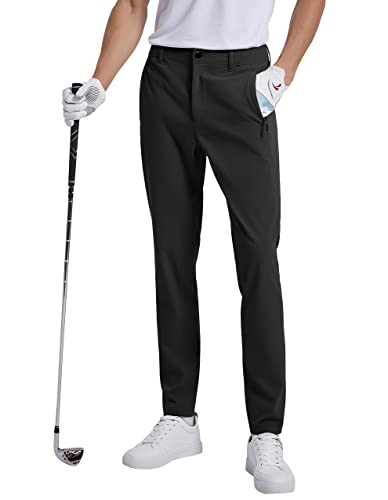 SPECIALMAGIC Herren Straight Chino Hose Herren Golf Hosen Slim Stretch Casual mit Reißverschlusstaschen Wanderhose