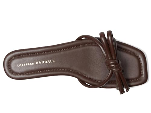 Image of Loeffler Randall Hadley Leather Bow Flat Sandals
