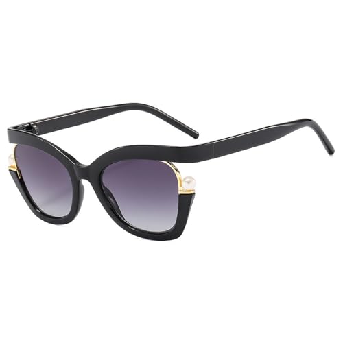 COTIA Vintage Gradient Women's Sunglasses Fashion Elegant Pearl Decoration Sun Glasses Female Luxury Cat Eye Eyeglasses