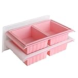 2 Pack Silicone Freezer Tray for Soup Ice Cubes,2-Cup Soup Freezer Molds with Lid for Meal Prep, Makes 4 2-Cup Soup Portion Freeze Trays for Storing 250mL/500mL Broth, Soup, Leftovers and Sauce