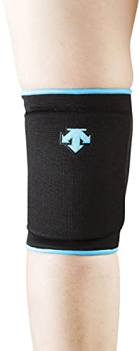 DESCENTE DVB-8601B Volleyball Knee Supporter Knee Pad, Black x P Blue, F