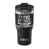 RTIC 20oz Essential Tumbler with Lid, Ceramic...