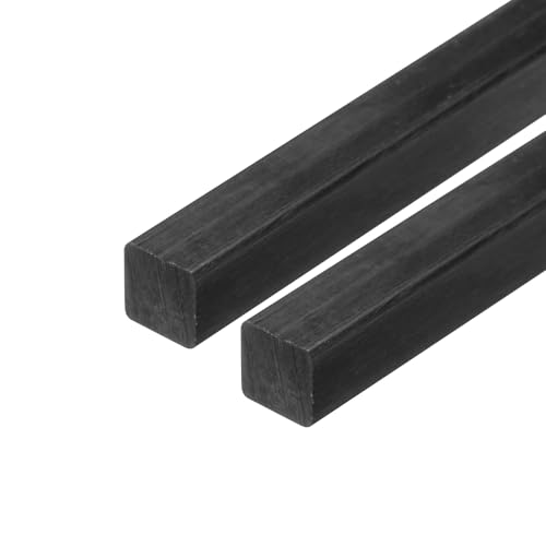Barres en fibre de carbone plate QUARKZMAN 5x5x420mm composites de haute résistance