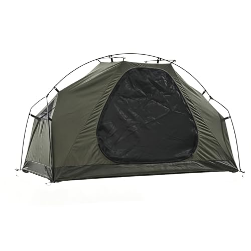 Carpa de Senderismo Individual, Carpas Desmontable, Carpa de Doble Puerta, para Actividades de Pesca, Ciclismo, Senderismo, Escalada y Camping(Green)