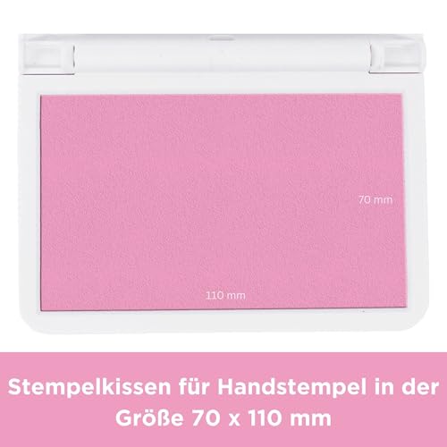 COLOP Stempelkissen MAKE 2 soft pink 70 x 110 mm, Kissen für traditionelle Handstempel und Kreativstempel
