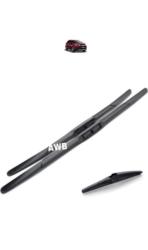 Image of AWB Hybrid Wiper Blades Front & Rear Compatible with Honda Wrv(pack of 3)