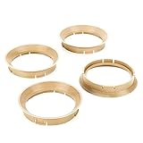 Lieferumfang: 4x Stück LST 4x Zentrier Ringe Grau-Beige für Alufelgen Radnabe Ø 57,1 mm - Ø 64,0 mm