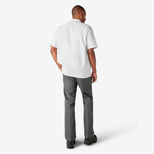 Image of Dickies Men's Short Sleeve Work Shirt - Durable Twill Button Down Shirts for Men, Lightweight Uniform for Daily Wear